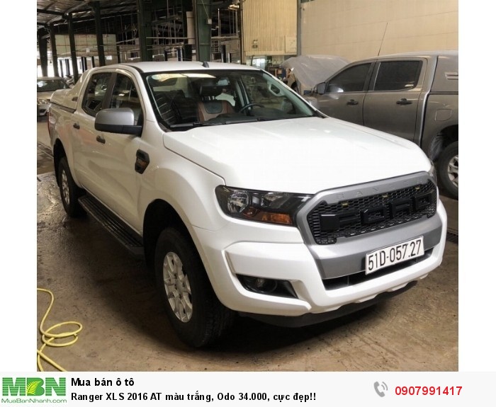 Ranger XLS 2016 AT màu trắng, Odo 34.000, cực đẹp!!