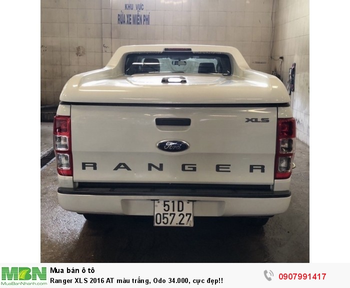 Ranger XLS 2016 AT màu trắng, Odo 34.000, cực đẹp!!