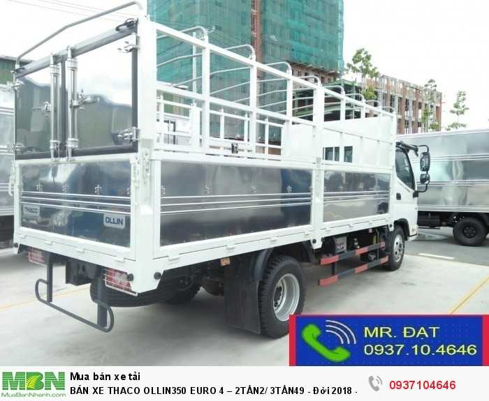 Bán xe thaco ollin350 euro 4 – 2tấn2/ 3tấn49 - đời 2018 - trả góp đến 90% -