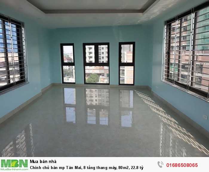 Chính chủ bán mp Tân Mai, 8 tầng thang máy, 80m2, 22.8 tỷ