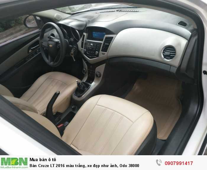 Bán Cruze LT 2016 màu trắng, xe đẹp như ảnh, Odo 38000