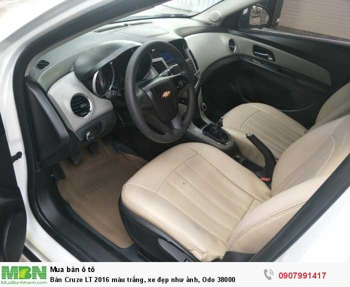 Bán Cruze LT 2016 màu trắng, xe đẹp như ảnh, Odo 38000
