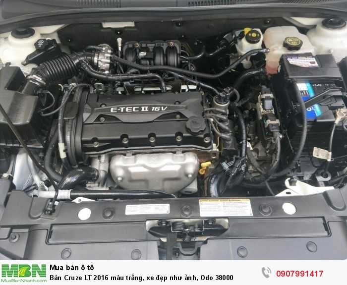 Bán Cruze LT 2016 màu trắng, xe đẹp như ảnh, Odo 38000