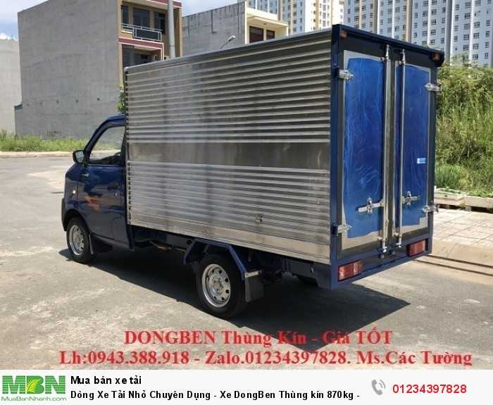 Dòng Xe Tải Nhỏ Chuyên Dụng - Xe DongBen Thùng kín 870kg - Giá TỐT