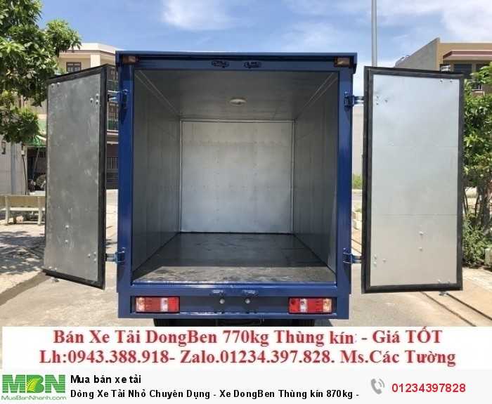 Dòng Xe Tải Nhỏ Chuyên Dụng - Xe DongBen Thùng kín 870kg - Giá TỐT