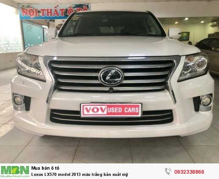 Lexus LX570 model 2013 màu trắng bản xuất mỹ