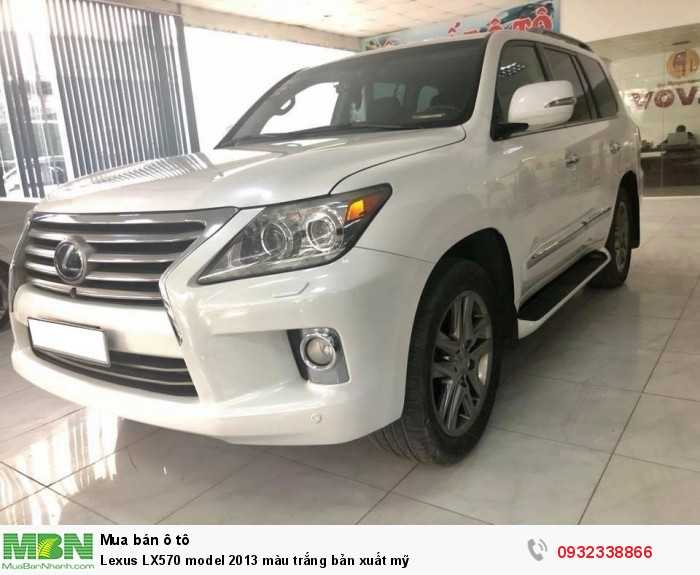 Lexus LX570 model 2013 màu trắng bản xuất mỹ