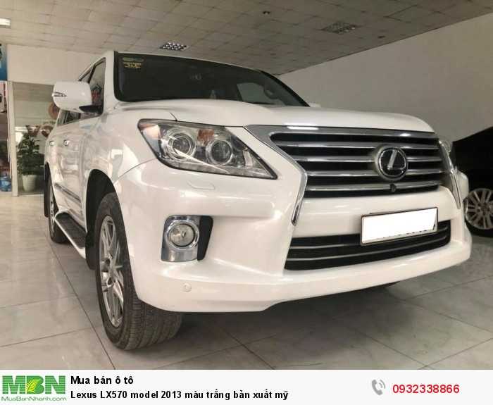 Lexus LX570 model 2013 màu trắng bản xuất mỹ