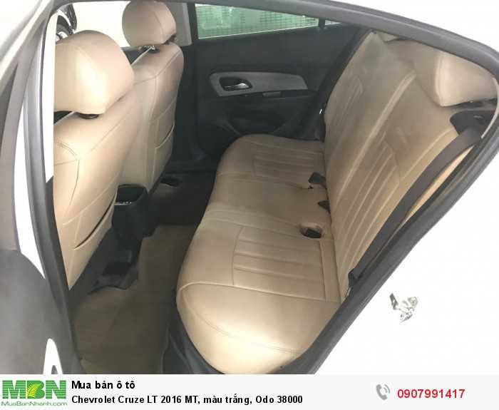 Chevrolet Cruze LT 2016 MT, màu trắng, Odo 38000