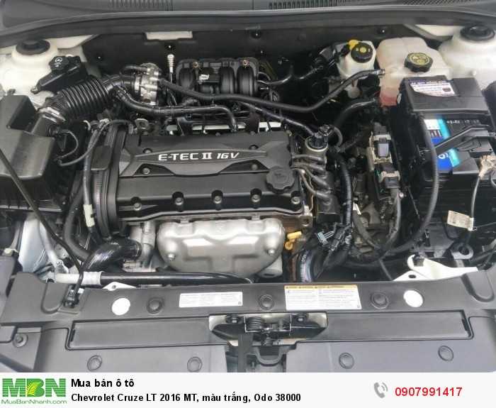 Chevrolet Cruze LT 2016 MT, màu trắng, Odo 38000