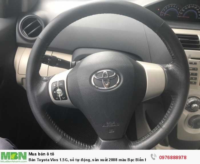 Bán Toyota Vios 1.5G, số tự động, sản xuất 2008 màu Bạc Biển Hà Nội