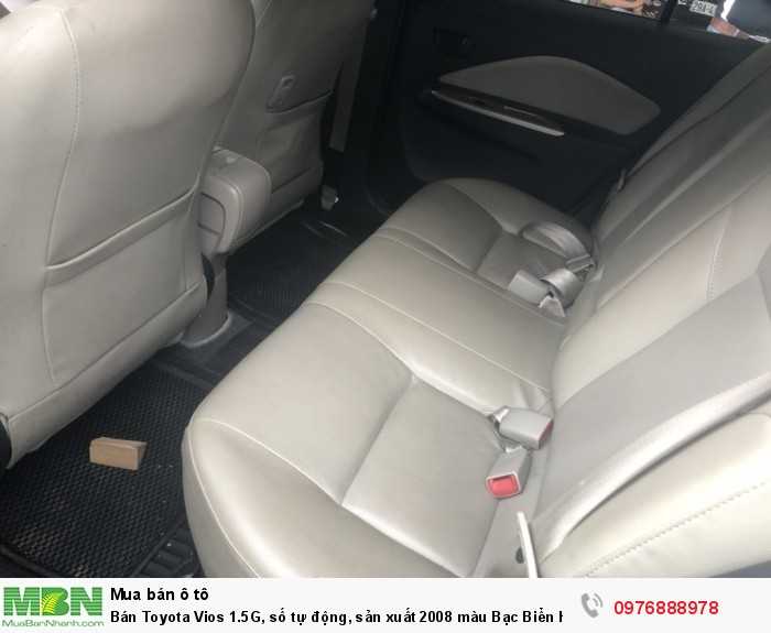 Bán Toyota Vios 1.5G, số tự động, sản xuất 2008 màu Bạc Biển Hà Nội