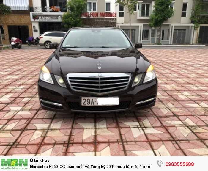 Mercedes E250 CGI sản xuất và đăng ký 2011 mua từ mới 1 chủ từ đầu siêu đẹp.