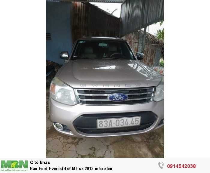 Bán Ford Everest 4x2 MT sx 2013 màu xám