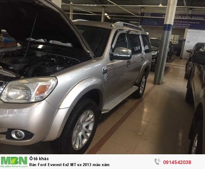 Bán Ford Everest 4x2 MT sx 2013 màu xám
