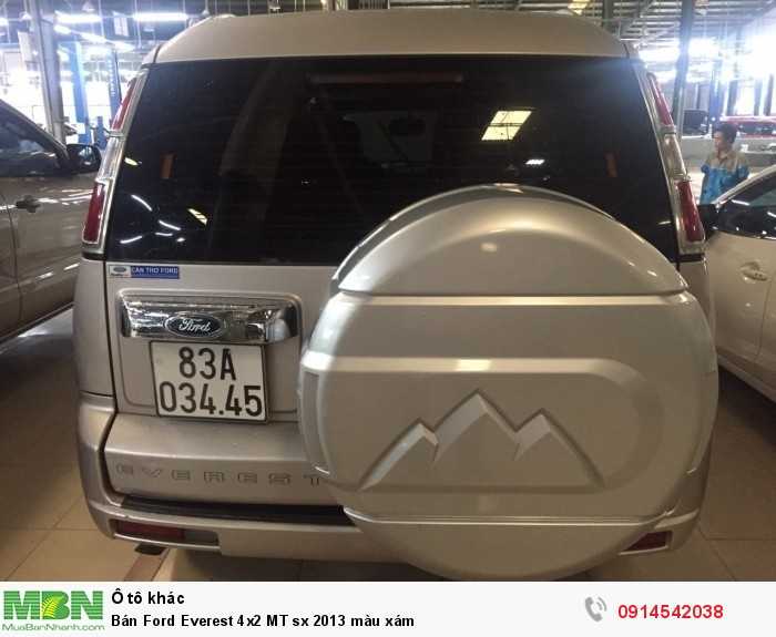 Bán Ford Everest 4x2 MT sx 2013 màu xám