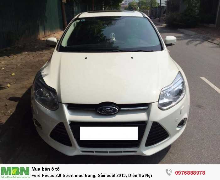 Ford Focus 2.0 Sport màu trắng, Sản xuất 2015, Biển Hà Nội