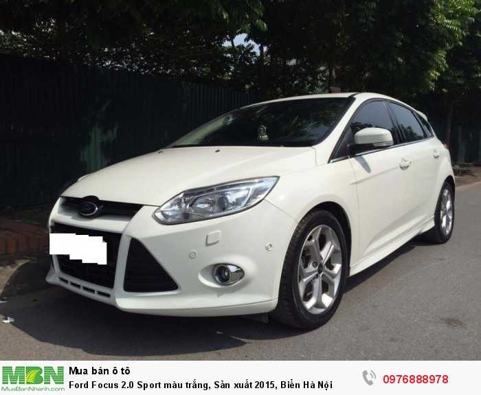 Ford Focus 2.0 Sport màu trắng, Sản xuất 2015, Biển Hà Nội