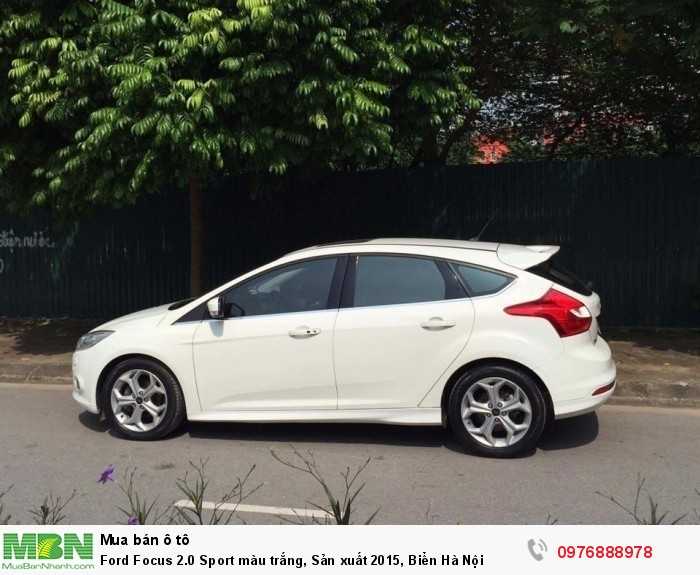 Ford Focus 2.0 Sport màu trắng, Sản xuất 2015, Biển Hà Nội