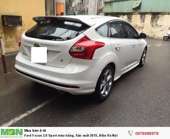 Ford Focus 2.0 Sport màu trắng, Sản xuất 2015, Biển Hà Nội