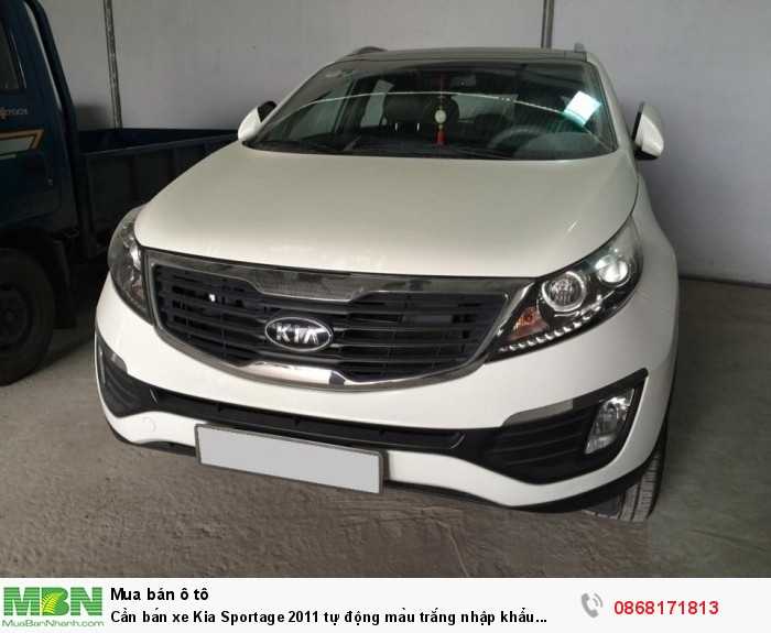 Cần bán xe Kia Sportage 2011 tự động màu trắng nhập khẩu Korea