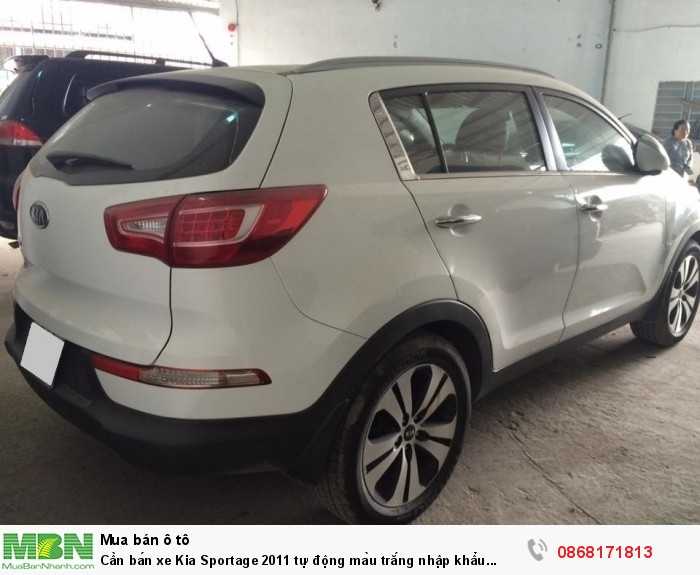 Cần bán xe Kia Sportage 2011 tự động màu trắng nhập khẩu Korea