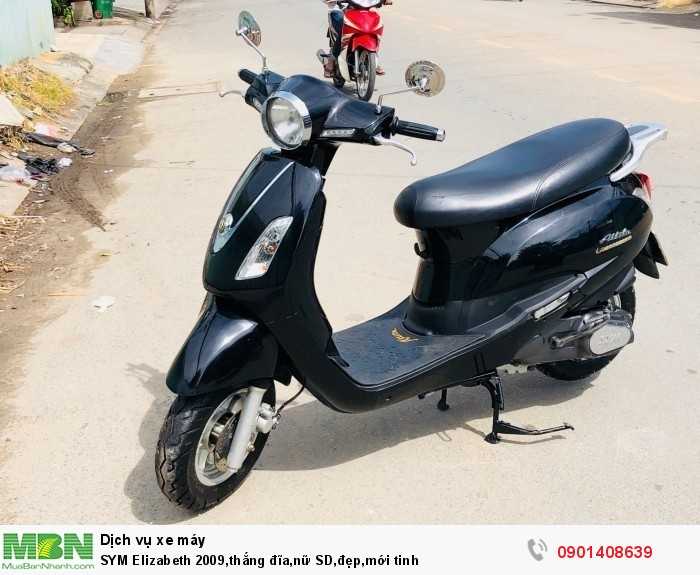 SYM Elizabeth 2009,thắng đĩa,nữ SD,đẹp,mới tinh
