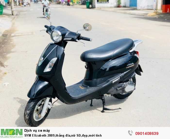 SYM Elizabeth 2009,thắng đĩa,nữ SD,đẹp,mới tinh