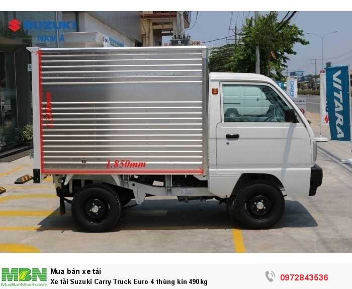 Xe tải Suzuki Carry Truck Euro 4 thùng kín 490kg