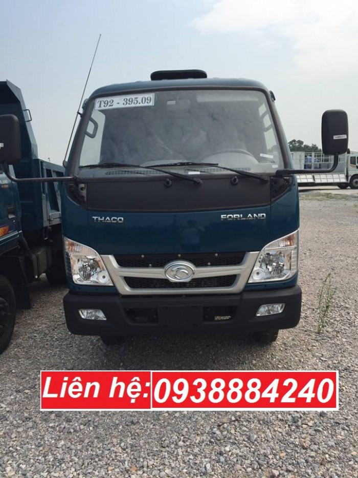 Bán xe ben 2.5 tấn Thaco Forland FD250 E4 Euro 4 năm 2018 tại Long An, Tiền Giang, Bến Tre