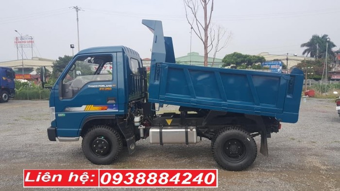Bán xe ben 2.5 tấn Thaco Forland FD250 E4 Euro 4 năm 2018 tại Long An, Tiền Giang, Bến Tre