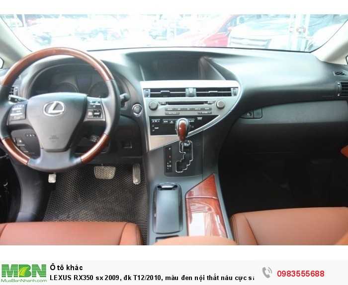 LEXUS RX350 sx 2009, đk T12/2010, màu đen nội thất nâu cực sang.