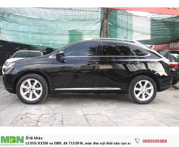 LEXUS RX350 sx 2009, đk T12/2010, màu đen nội thất nâu cực sang.