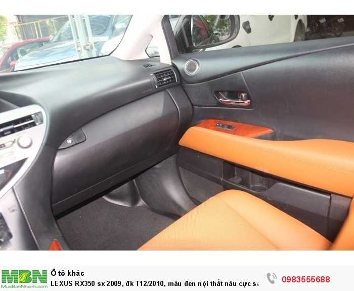 LEXUS RX350 sx 2009, đk T12/2010, màu đen nội thất nâu cực sang.