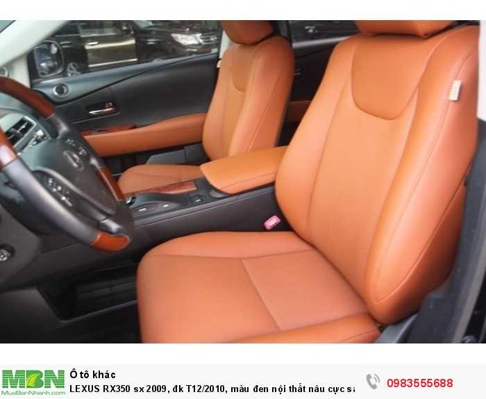 LEXUS RX350 sx 2009, đk T12/2010, màu đen nội thất nâu cực sang.