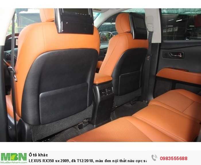 LEXUS RX350 sx 2009, đk T12/2010, màu đen nội thất nâu cực sang.