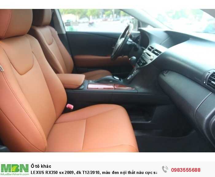 LEXUS RX350 sx 2009, đk T12/2010, màu đen nội thất nâu cực sang.