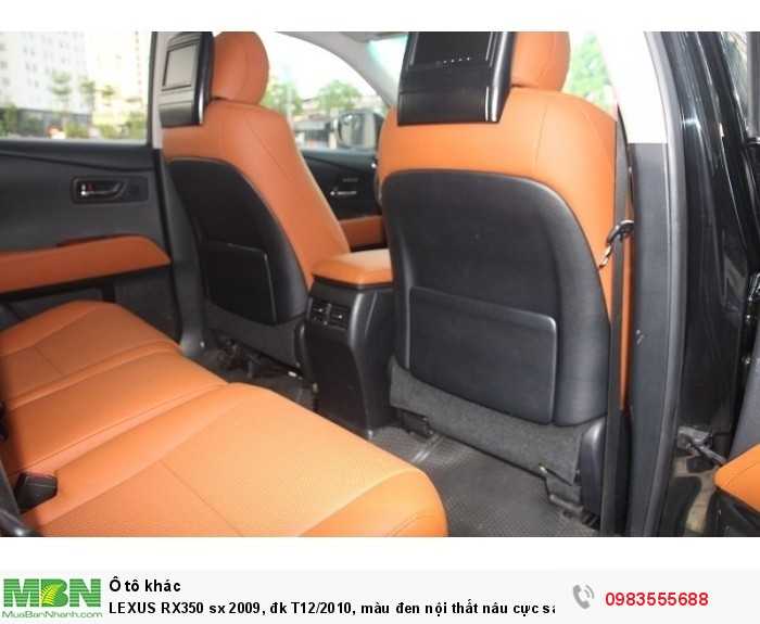 LEXUS RX350 sx 2009, đk T12/2010, màu đen nội thất nâu cực sang.