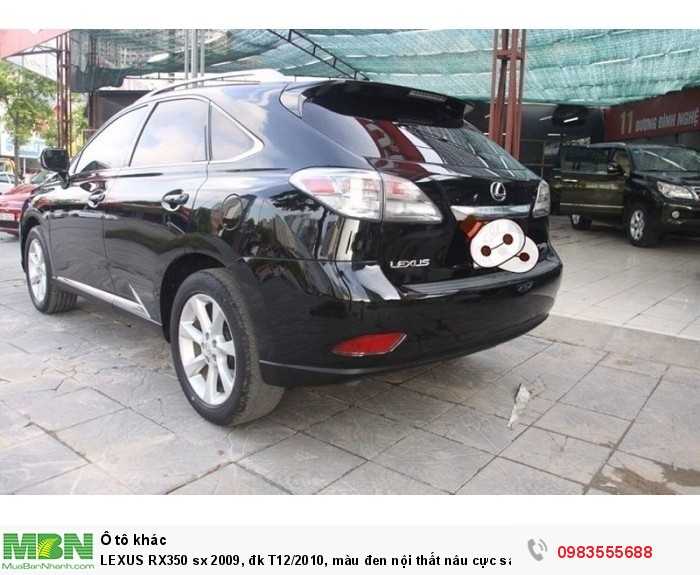 LEXUS RX350 sx 2009, đk T12/2010, màu đen nội thất nâu cực sang.