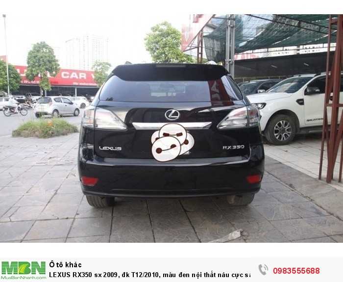 LEXUS RX350 sx 2009, đk T12/2010, màu đen nội thất nâu cực sang.