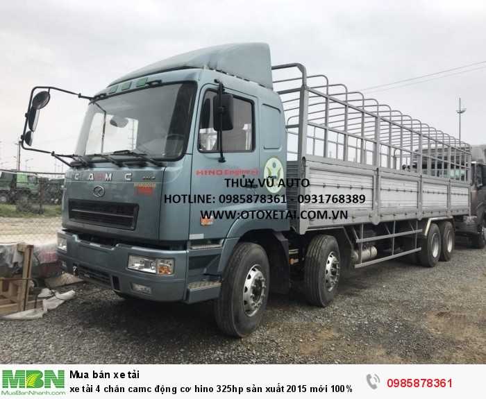 Xe tải 4 chân camc động cơ hino 325hp sản xuất 2015 mới 100%