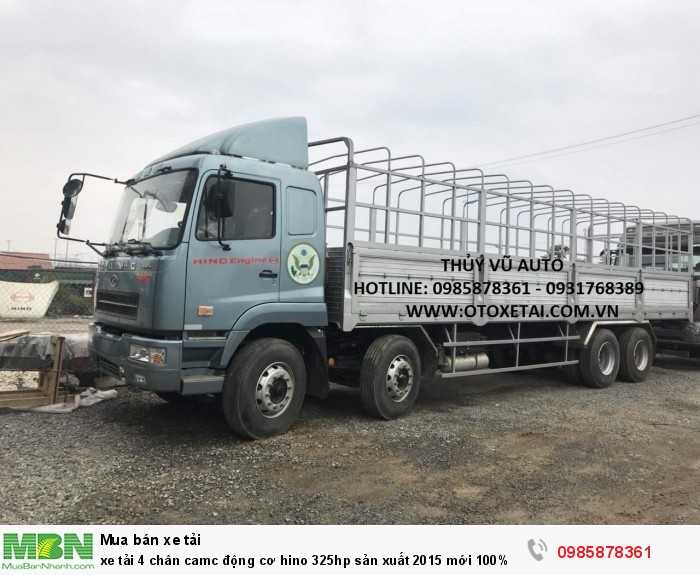 Xe tải 4 chân camc động cơ hino 325hp sản xuất 2015 mới 100%