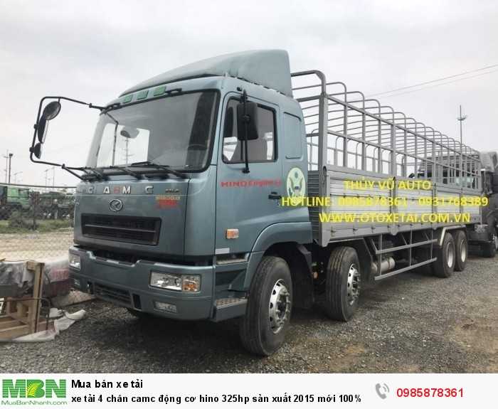 Xe tải 4 chân camc động cơ hino 325hp sản xuất 2015 mới 100%