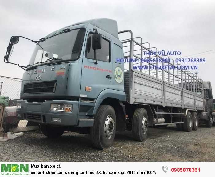 Xe tải 4 chân camc động cơ hino 325hp sản xuất 2015 mới 100%