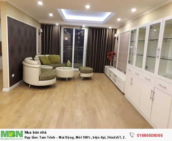 Đẹp lắm: Tam Trinh – Mai Động, Mới 100%, hiện đại, 34m2x5T