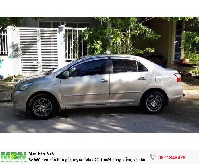 Cần bán gấp toyota Vios 2011 mới đăng kiểm, xe chính chủ