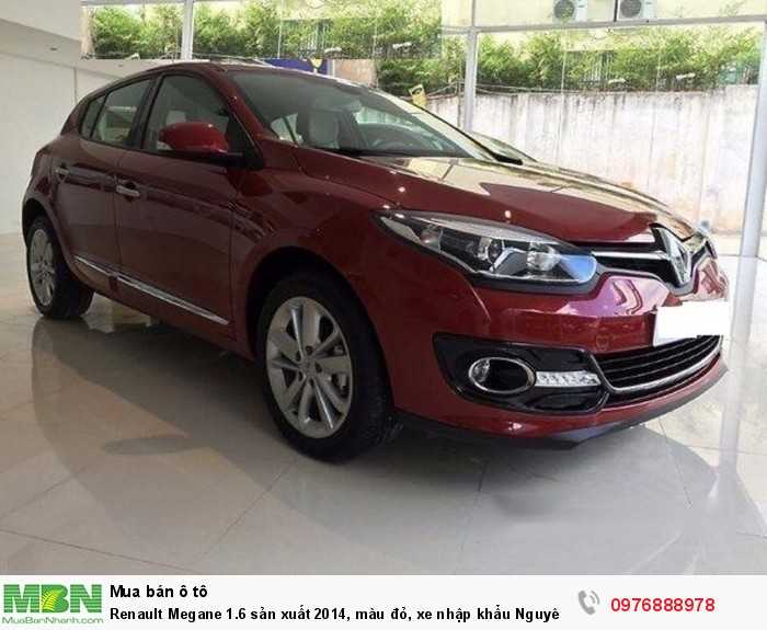 Renault Megane 1.6 sản xuất 2014, màu đỏ, xe nhập khẩu Nguyên chiếc