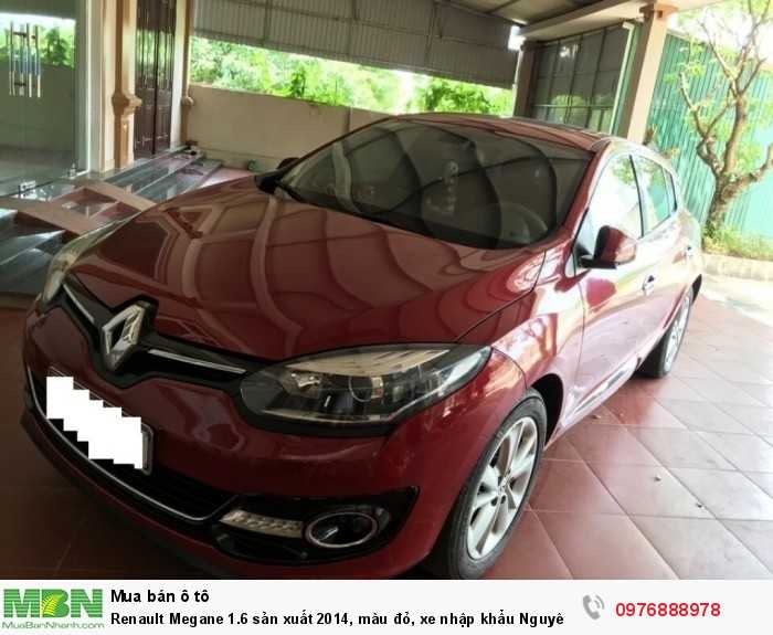 Renault Megane 1.6 sản xuất 2014, màu đỏ, xe nhập khẩu Nguyên chiếc