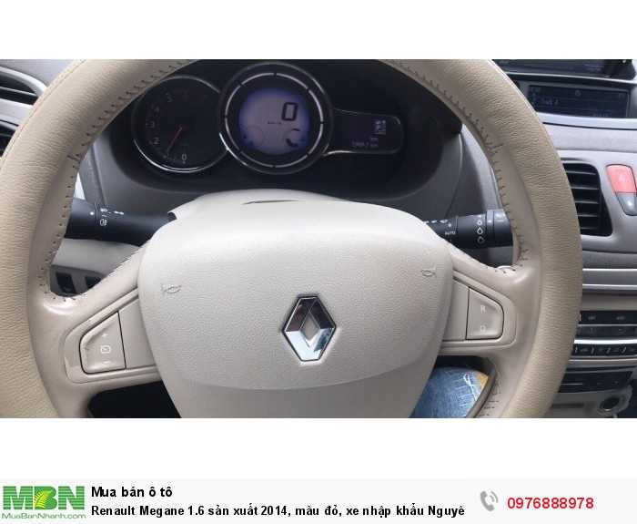 Renault Megane 1.6 sản xuất 2014, màu đỏ, xe nhập khẩu Nguyên chiếc