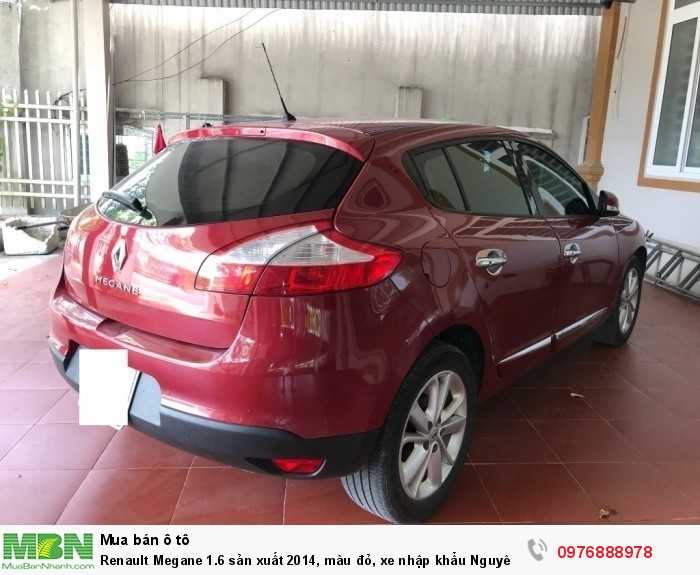 Renault Megane 1.6 sản xuất 2014, màu đỏ, xe nhập khẩu Nguyên chiếc